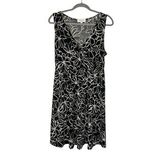 Gilli Sleeveless Midi Jersey Pull Over Dress Floral Women’s Size Large Stretchy